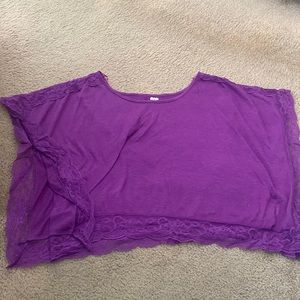 Lace-Trimmed T-Shirt